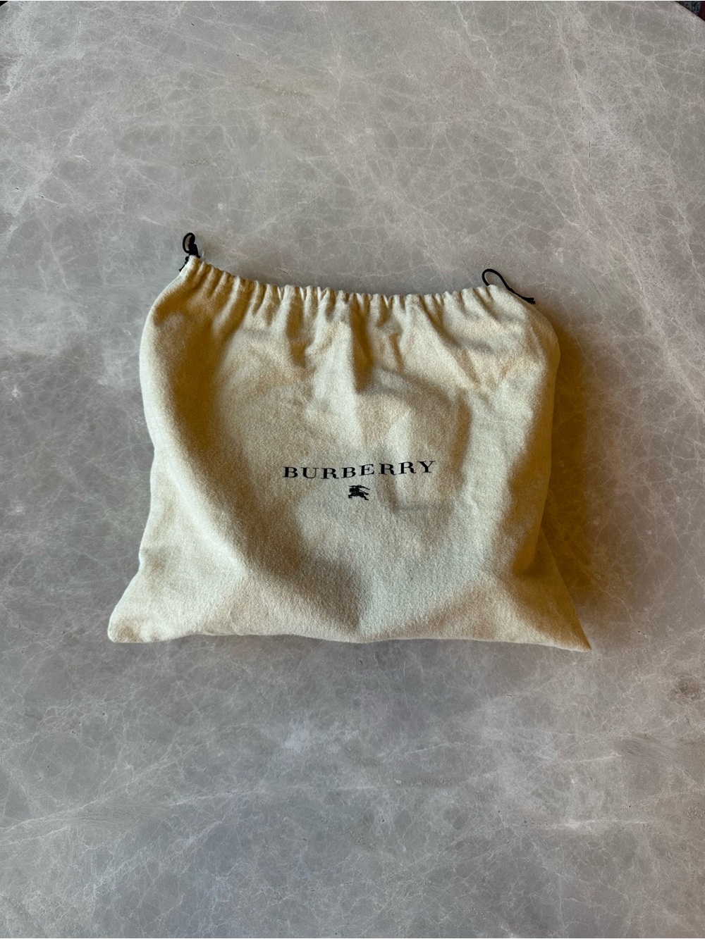 Burberry Beige Check Crossbody with Dark Brown Trim and Matching Wallet - Picture 9 of 9
